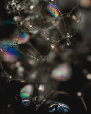 Sabun köpüğü dokusunun fotoğrafçılığını kapat