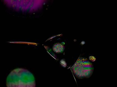 Sabun köpüğü dokusunun fotoğrafçılığını kapat