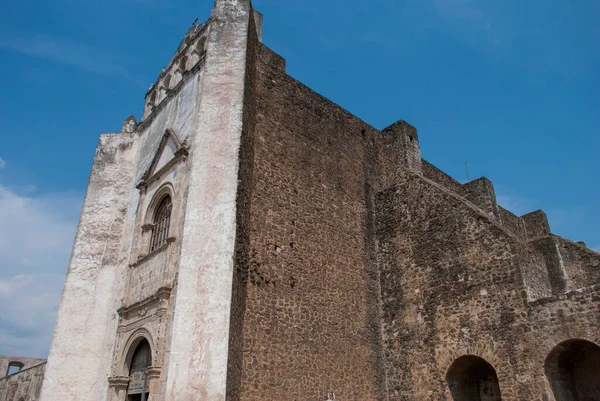 旧宗教寺院 トラヤパンの教会 モレロスメキシコの町 — ストック写真