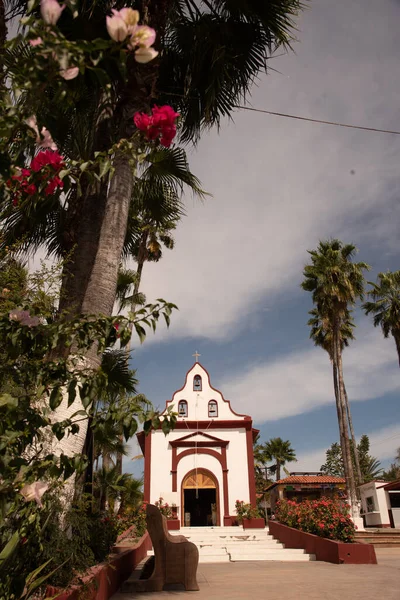 church in Miraflores picturesque Mexican town, located  in municipality of Los Cabos