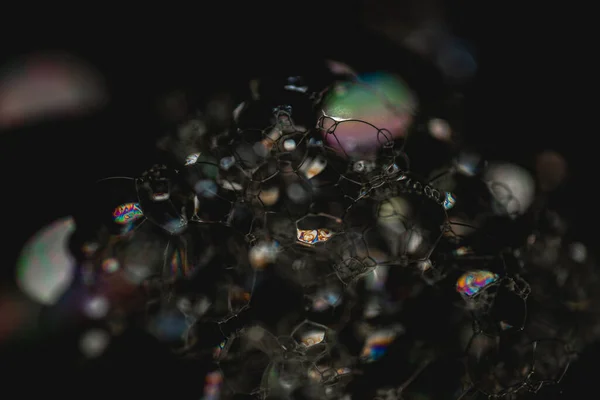 Szappan Bubbles Textúra Háttér — Stock Fotó