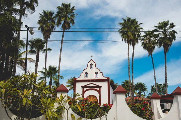 Church Miraflores Picturesque Mexican Town Located Municipality Los Cabos — Stock Photo, Image