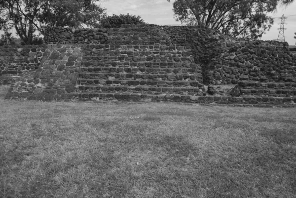 Teopanzolco Tarih Öncesi Dönem Arkeolojik Aztek Alanı Cuernavaca Morelos Meksika — Stok fotoğraf