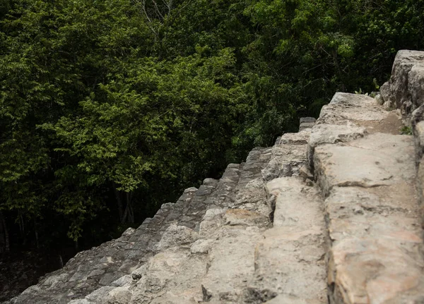 Pyramide Coba Archeologische Ruïnes Maya Cultuur Site Quintana Roo Mexico — Stockfoto