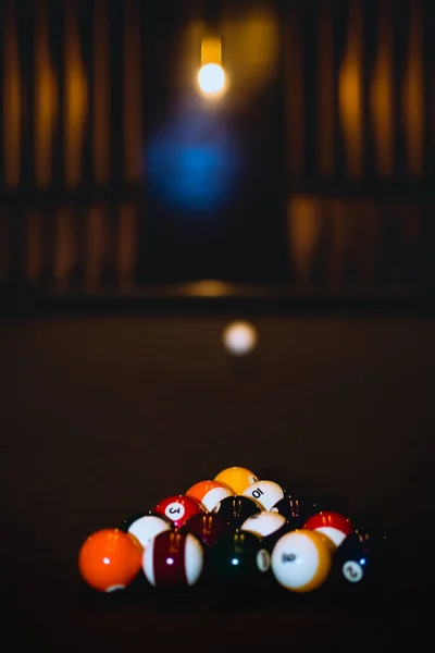 Pool Game Billiards Balls Poolroom — Stock Photo, Image