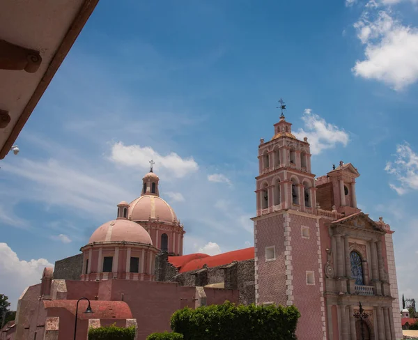 Himmel Med Skyer Tequisquian Queretaro Mexico Hovedtorget Miguel Hidalgo Costilla – stockfoto