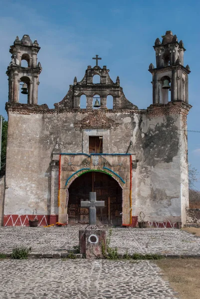 Antiguo Templo Religioso Iglesia Tlayacapan Ciudad Mexicana Morelos — Foto de Stock
