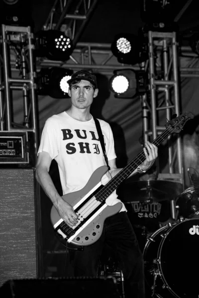 ギター奏者 ストーリーこれまでのバンド パンク ロック ポップ バンド メキシコハード ロック リビエラ — ストック写真