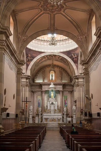 Interno Della Chiesa Tepatitlan Morelos Jalisco Messico — Foto Stock