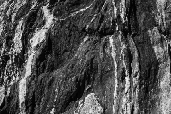 Preto Branco Perto Pedra Formações Rochosas Boca Sierra Los Cabos — Fotografia de Stock