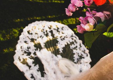 Güzel bir düğün buketi Çiçek buketi yaratıcı bir düzende bir çiçek kolleksiyonudur Birçok farklı gelin buketi var.