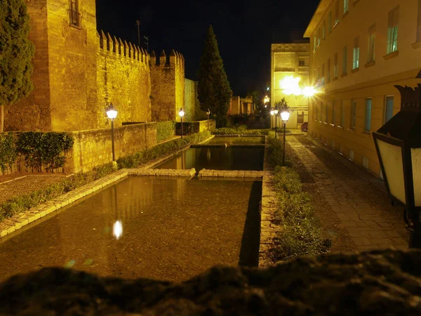 Νυχτερινή Φωτογραφία Στην Κόρδοβα Ισπανία — Φωτογραφία Αρχείου