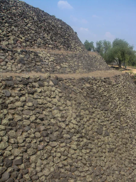 Cuicuilco Významným Archeologickým Nalezištěm Jižním Břehu Jezera Texcoco Jihovýchodním Údolí — Stock fotografie