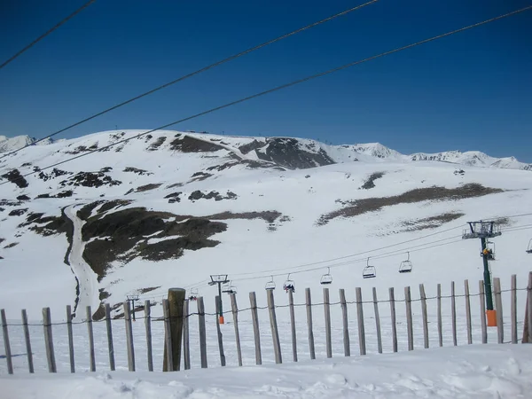 Schneebedeckte Berge Blick Auf Andorra — Stockfoto