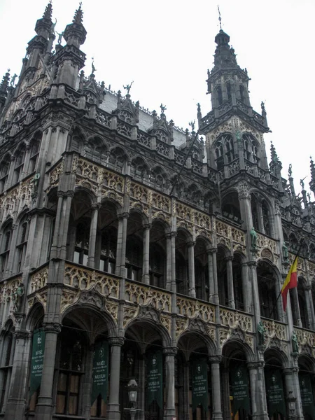 Bryssel Belgien Grand Place Byggnaden — Stockfoto