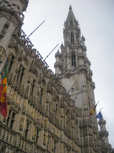 Bryssel Belgien Grand Place Byggnaden — Stockfoto