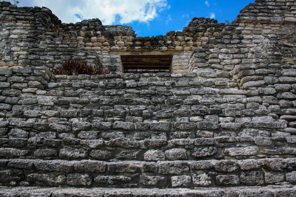 Antik Kinichna Maya Arkeolojik Kalıntıları Quintana Roo Mexico — Stok fotoğraf