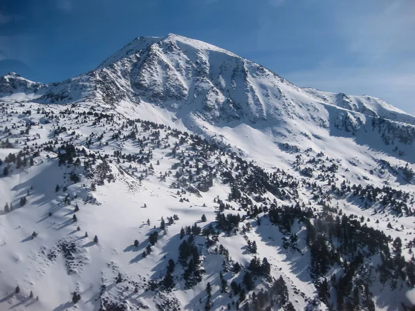 Snow Covered Mountains Andorra View — Stock Photo, Image