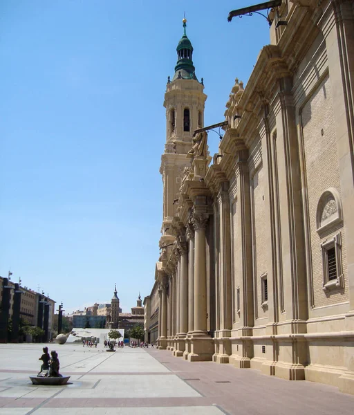 Plaza Del Pilar Zaragoza España — Foto de Stock