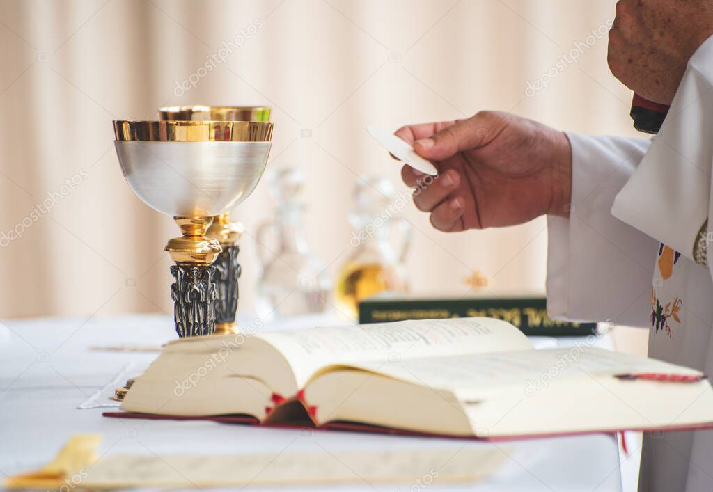 Mass is the central act of worship of the Roman Catholic Church, which culminates in celebration of the sacrament of the Eucharist