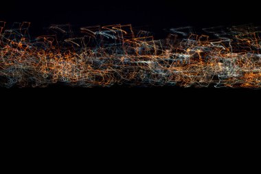 Soyut gece ışıkları, hareket bulanıklığı efekti 