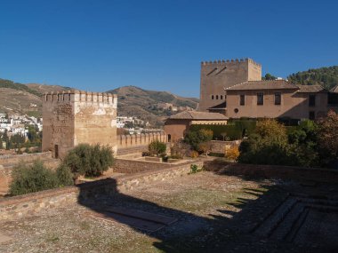 Alhambra İspanya, Patio de Machuca, Meydan. 