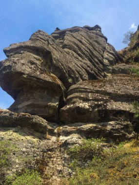 Piedras Encimadas Vadisi, Stacked Stones, Puebla 'daki turistik mekan, kaprisli şekillerde kaya oluşumları, erozyon tarafından yaratılan