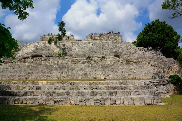 Kohunlichova Archeologická Naleziště Předkolumbovské Mayské Civilizace Mexiko — Stock fotografie