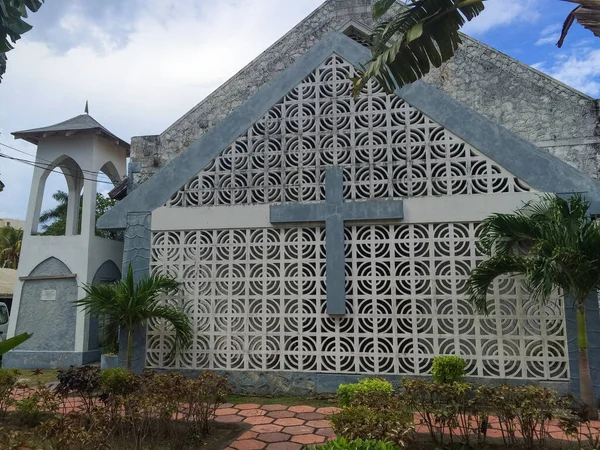 Iglesia Ocho Rios Jamaica Cruz Pared — Foto de Stock