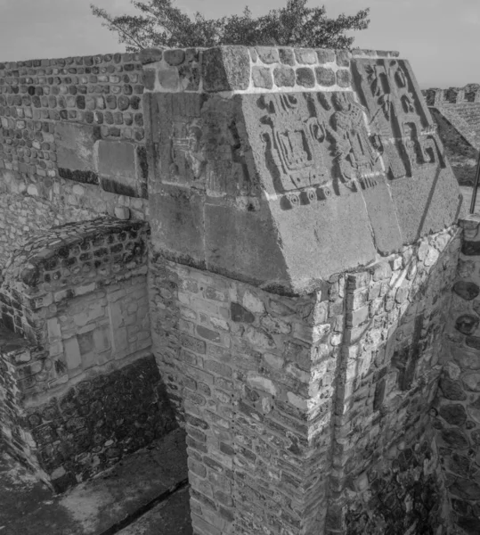 Xochicalco Ruínas Sítio Arqueológico Pré Colombiano Símbolos Pirâmide Glifos México — Fotografia de Stock