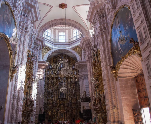 Taxco Guerrero Mexiko 2013 Församlingen Santa Prisca San Sebastan Kyrkans — Stockfoto