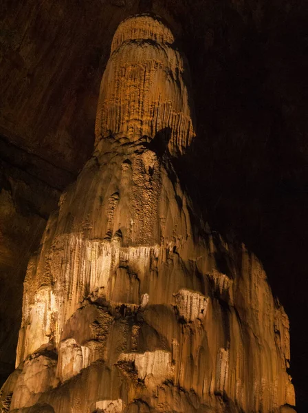 Dentro Caverna Escura Montanha Textura Pedra — Fotografia de Stock