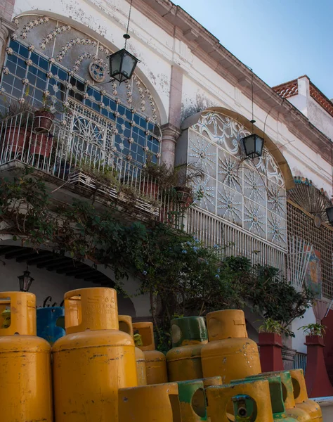 Taxco Encuentra Terreno Muy Accidentado Tiene Calles Estrechas Empinadas Irregulares — Foto de Stock