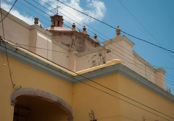 Lagos Moreno Jalisco Meksiko Arsitektur Pusat Sejarah Dinding Fasad Bangunan — Stok Foto