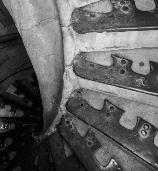 Старая Винтовая Лестница Кафедрального Собора Мехико — стоковое фото