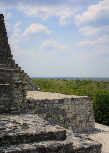 Sitio Arqueológico Maya Calakmul Cubre Área Aproximadamente Kilómetros Cuadrados Millas — Foto de Stock