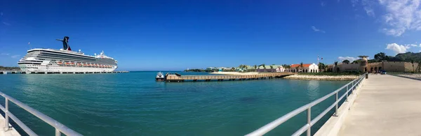 Dominikai Köztársaság Puerto Plata Karib Tengeri Kikötő Nagy Sétahajó — Stock Fotó