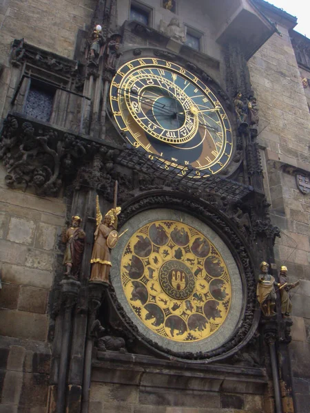Praga Relógio Astronômico Perto — Fotografia de Stock