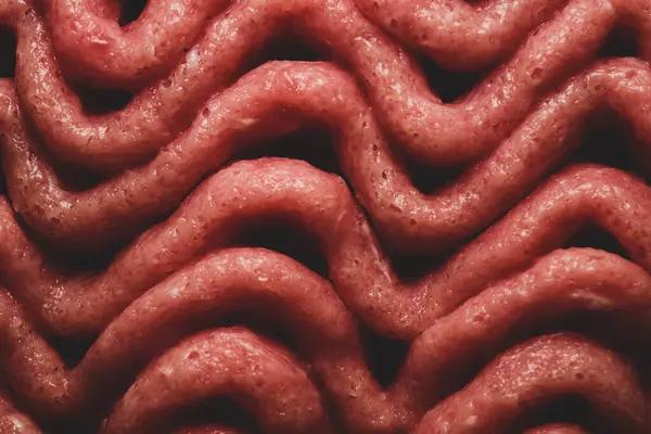 Macro Close Foto Raw Ground Beef — Fotografia de Stock