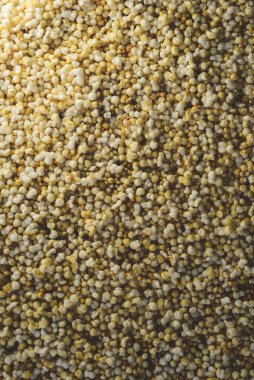 Birçok Amaranth çekirdeği, üst görünüm