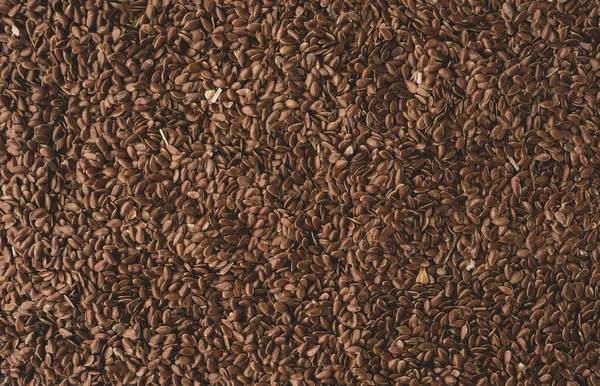 Many Flax Seeds Top View — Stock Photo, Image