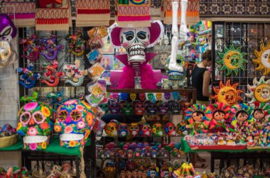Mercado de la Ciudadela Mexico City, Kasım 01: 17. Ciudadela Pazarı Meksika el sanatları ve halk sanatlarının her türlüsünü bulabileceğiniz bir yer.