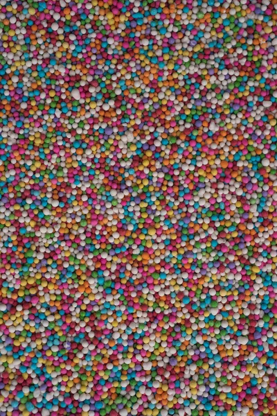 Macro Close Portrait Colorful Candy Sprinkles Studio Lighting Selective Focus — Stok Foto