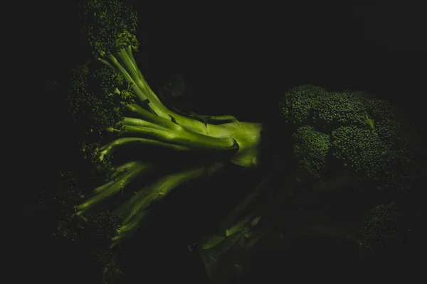 Organic Broccoli Macro Close Selective Focus — Stock Photo, Image