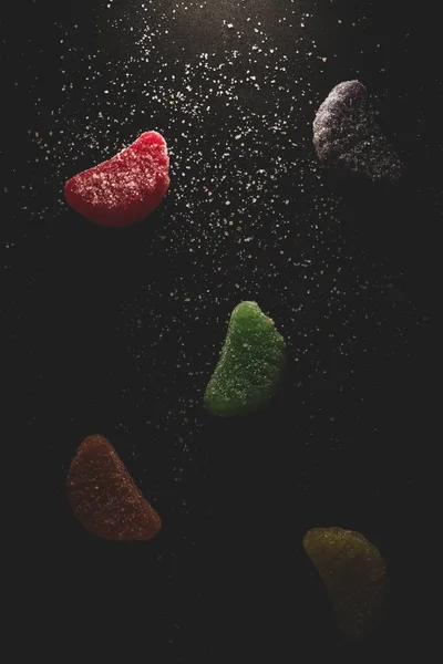 Macro Close Sweet Sugar Jelly Gumies Candy Selective Focus — Stock Photo, Image