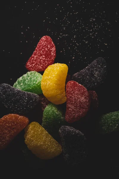 Macro Close Sweet Sugar Jelly Gumies Candy Selective Focus — Stock Photo, Image