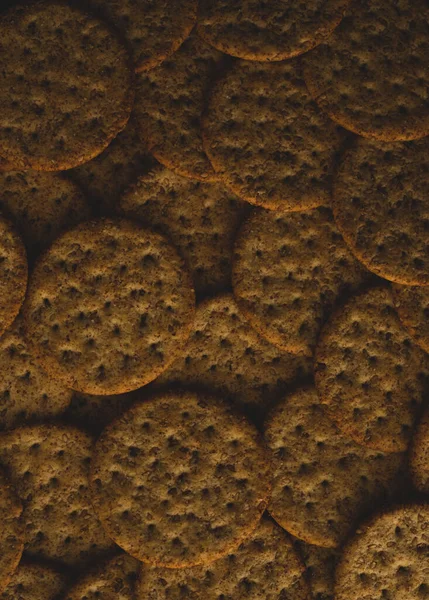 Macro Close Van Zoute Sesamkoekjes Selectieve Focus — Stockfoto