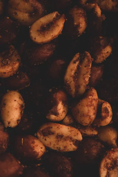 Chile Spicy Peanuts Macro Close Selective Focus — Stock Photo, Image