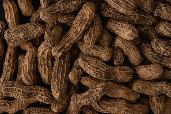 Organic Peanuts macro close up, selective focus