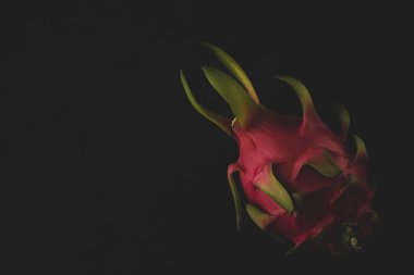 Ejder meyvesi makrosu, yakın çekim, seçici odaklanma